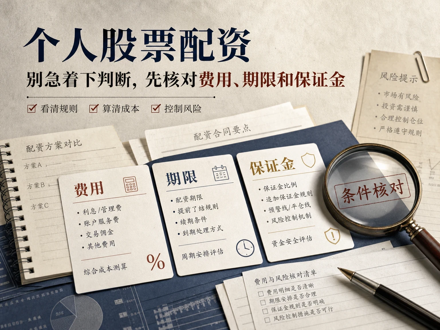 个人股票配资别急着下判断，先核对费用、期限和保证金 插图