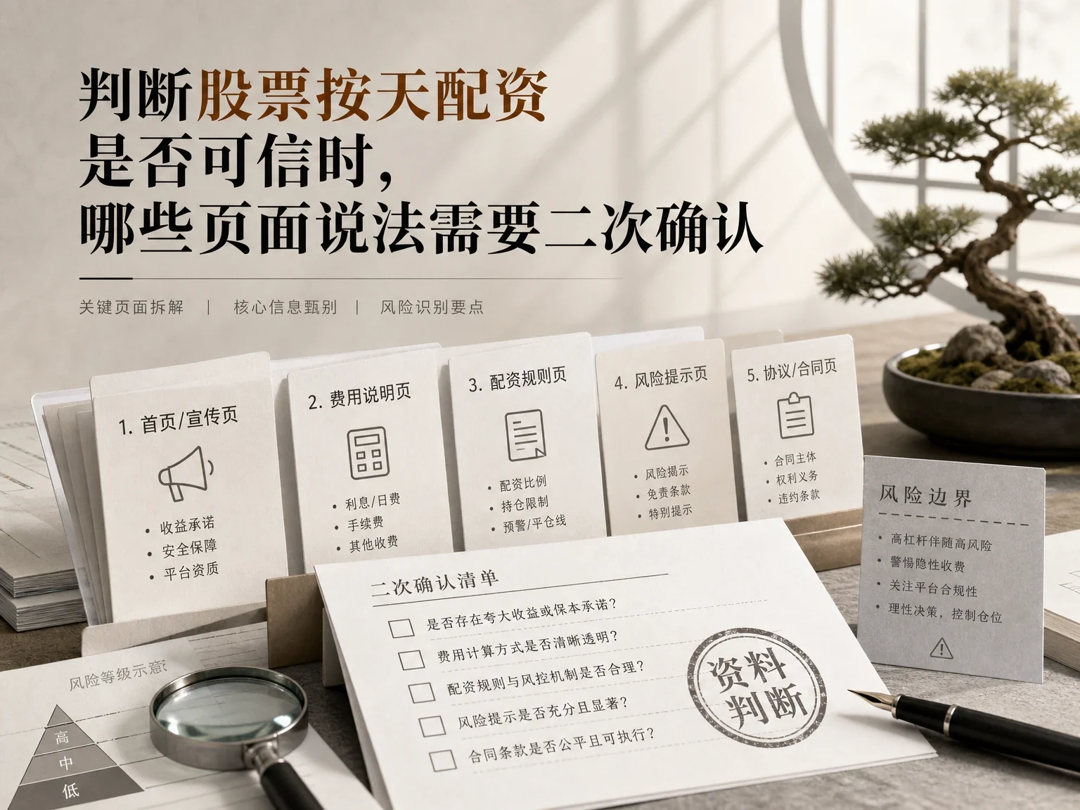 判断股票按天配资是否可信时,哪些页面说法需要二次确认缩略图