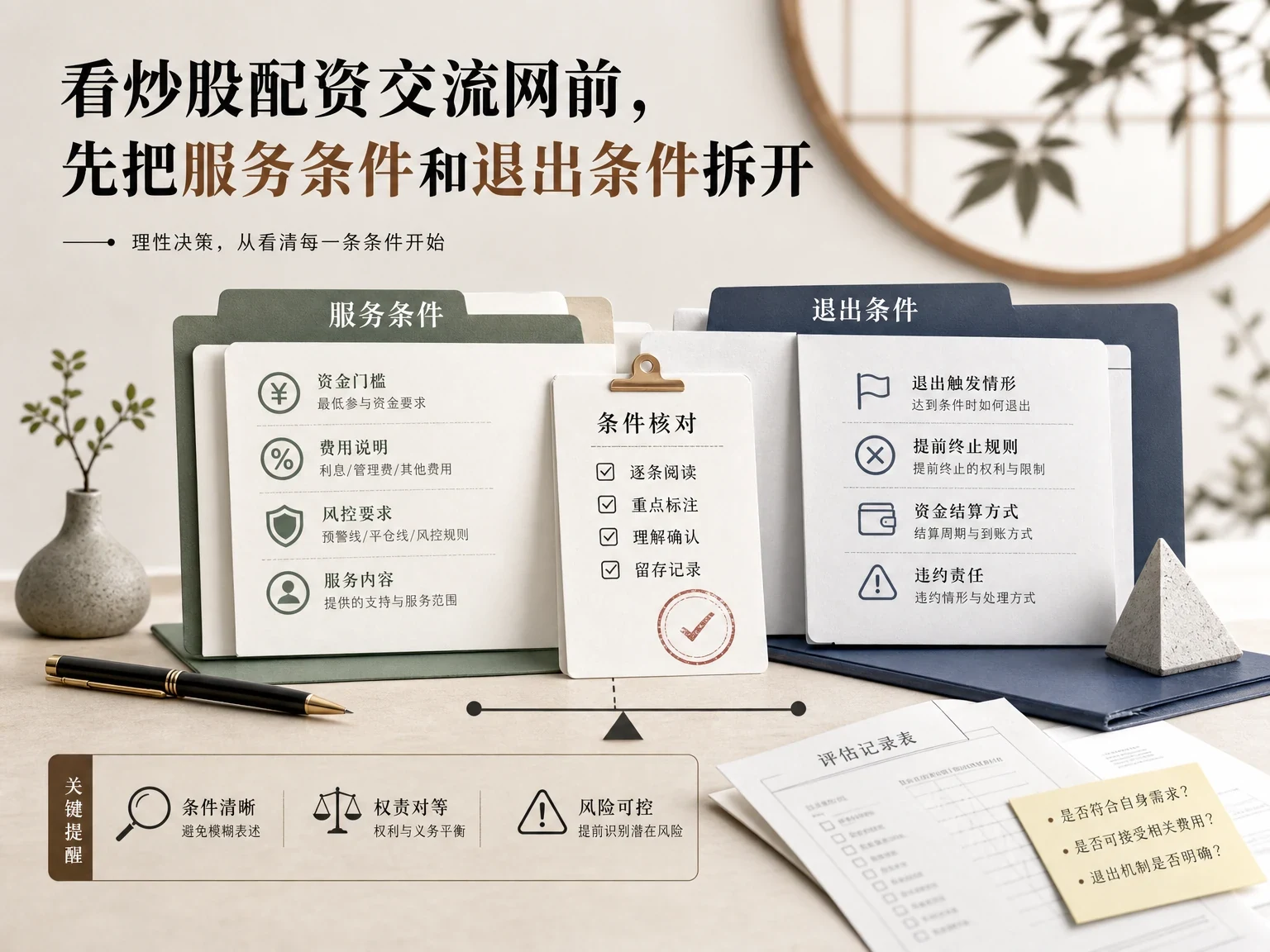 看炒股配资交流网前,先把服务条件和退出条件拆开 插图
